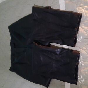 Black leather pants.
